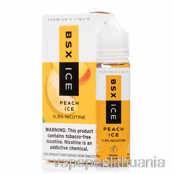 Persikų Ledas - Bsx Ledas - 60ml 6mg Vape Skystis